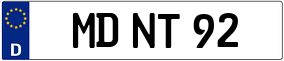 Trailer License Plate